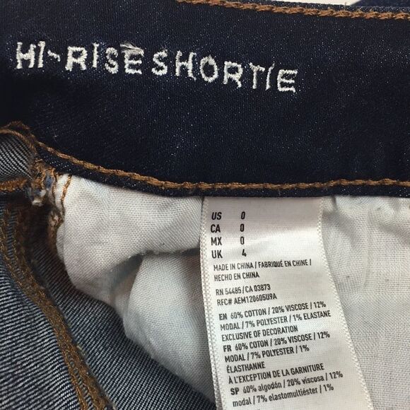 American Eagle Hi-Rise Shortie Jean Shorts - Picture 5 of 5
